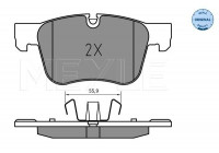 Brake Pad Set, disc brake MEYLE-ORIGINAL: True to OE. 025 258 3317