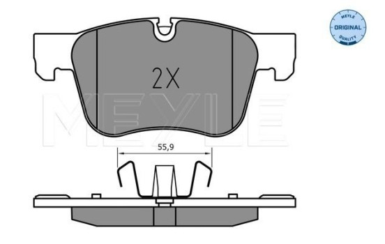 Brake Pad Set, disc brake MEYLE-ORIGINAL: True to OE. 025 258 3317