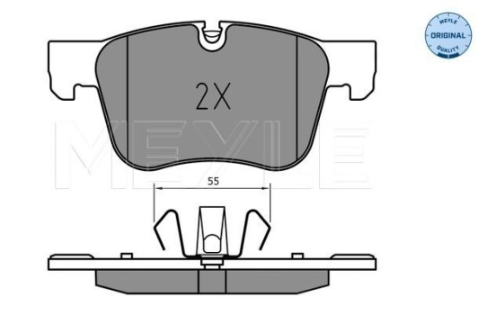 Brake Pad Set, disc brake MEYLE-ORIGINAL: True to OE. 025 258 3417