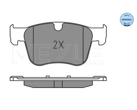 Brake Pad Set, disc brake MEYLE-ORIGINAL: True to OE. 025 258 3417, Image 2