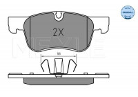 Brake Pad Set, disc brake MEYLE-ORIGINAL: True to OE. 025 258 3617