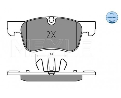 Brake Pad Set, disc brake MEYLE-ORIGINAL: True to OE. 025 258 3617