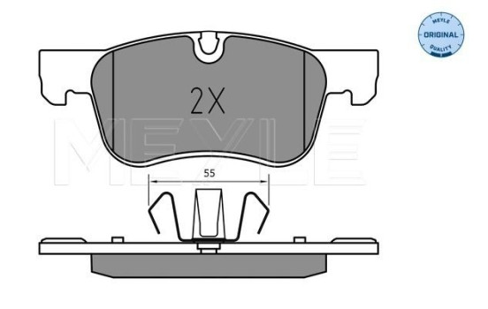 Brake Pad Set, disc brake MEYLE-ORIGINAL: True to OE. 025 258 3617