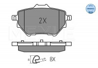 Brake Pad Set, disc brake MEYLE-ORIGINAL: True to OE. 025 258 3917