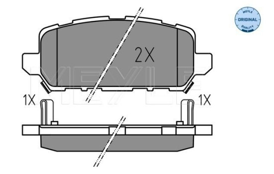 Brake Pad Set, disc brake MEYLE-ORIGINAL: True to OE. 025 259 4717