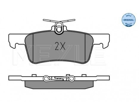 Brake Pad Set, disc brake MEYLE-ORIGINAL: True to OE. 025 259 6816