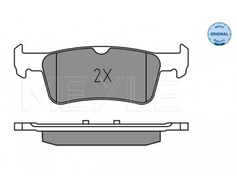 Brake Pad Set, disc brake MEYLE-ORIGINAL: True to OE. 025 259 6816, Image 2