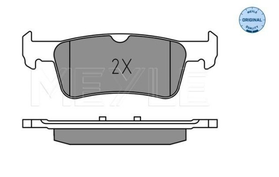 Brake Pad Set, disc brake MEYLE-ORIGINAL: True to OE. 025 259 6816, Image 2