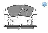 Brake Pad Set, disc brake MEYLE-ORIGINAL: True to OE. 025 259 7617