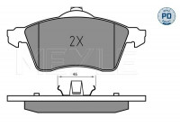 Brake Pad Set, disc brake MEYLE-PD: Advanced design and technology. 025 218 8319/PD