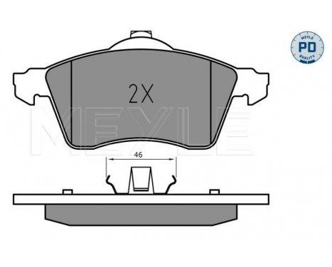 Brake Pad Set, disc brake MEYLE-PD: Advanced design and technology. 025 218 8319/PD