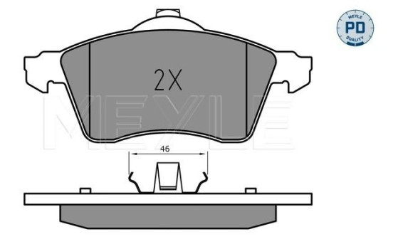 Brake Pad Set, disc brake MEYLE-PD: Advanced design and technology. 025 218 8319/PD