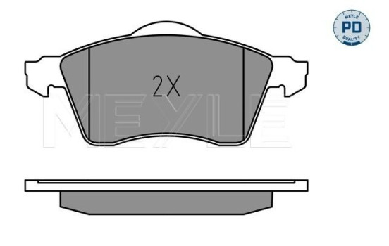 Brake Pad Set, disc brake MEYLE-PD: Advanced design and technology. 025 218 8319/PD, Image 2