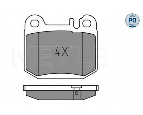 Brake Pad Set, disc brake MEYLE-PD: Advanced design and technology. 025 231 5715/PD