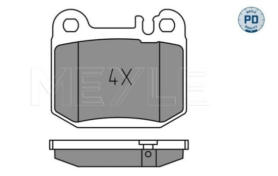 Brake Pad Set, disc brake MEYLE-PD: Advanced design and technology. 025 231 5715/PD