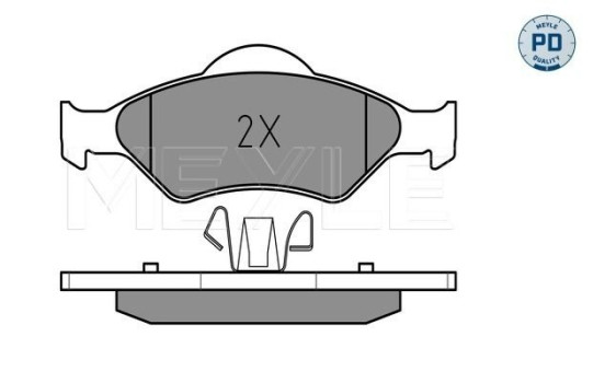 Brake Pad Set, disc brake MEYLE-PD: Advanced design and technology. 025 232 0018/PD