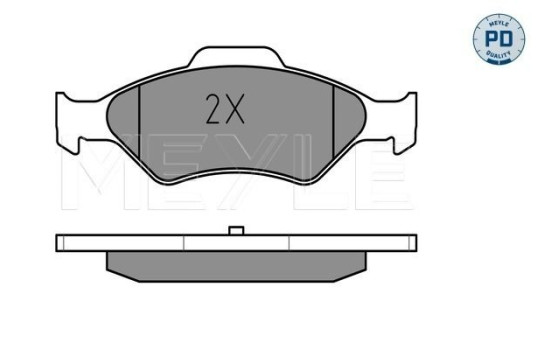 Brake Pad Set, disc brake MEYLE-PD: Advanced design and technology. 025 232 0018/PD, Image 2