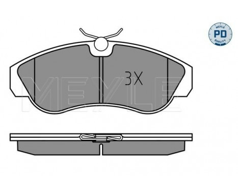 Brake Pad Set, disc brake MEYLE-PD: Advanced design and technology. 025 236 0319/PD