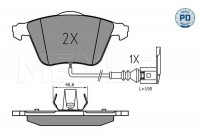 Brake Pad Set, disc brake MEYLE-PD: Advanced design and technology. 025 240 2120/PD