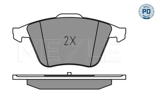 Brake Pad Set, disc brake MEYLE-PD: Advanced design and technology. 025 240 2120/PD, Image 2