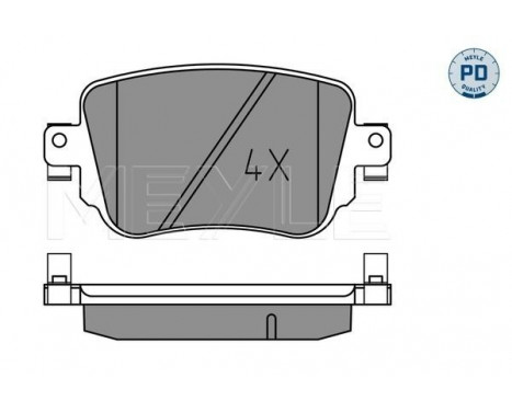 Brake Pad Set, disc brake MEYLE-PD: Advanced design and technology. 025 251 0917/PD