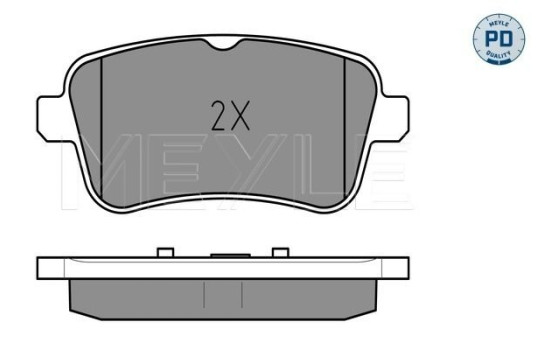 Brake Pad Set, disc brake MEYLE-PD: Advanced design and technology. 025 252 1516/PD, Image 2