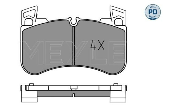 Brake Pad Set, disc brake MEYLE-PD: Advanced performance and design. 025 205 8117/PD