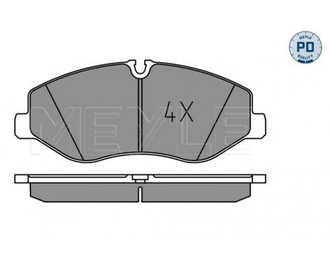 Brake Pad Set, disc brake MEYLE-PD: Advanced performance and design. 025 220 6221/PD