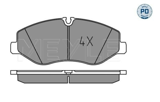 Brake Pad Set, disc brake MEYLE-PD: Advanced performance and design. 025 220 6221/PD