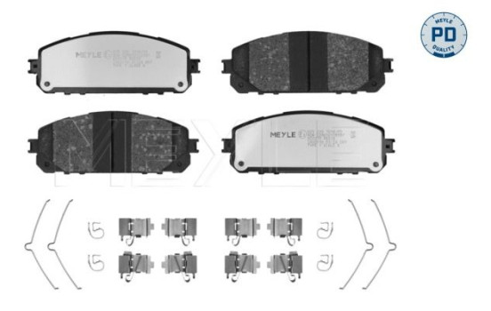Brake Pad Set, disc brake MEYLE-PD: Advanced performance and design. 025 220 7018/PD, Image 2