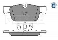 Brake Pad Set, disc brake MEYLE-PD: Advanced performance and design. 025 220 9817/PD