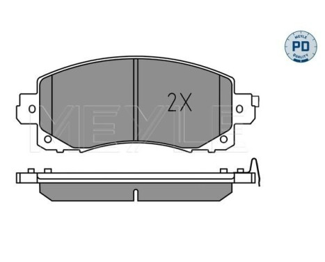 Brake Pad Set, disc brake MEYLE-PD: Advanced performance and design. 025 222 0117/PD