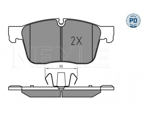 Brake Pad Set, disc brake MEYLE-PD: Advanced performance and design. 025 223 0218/PD