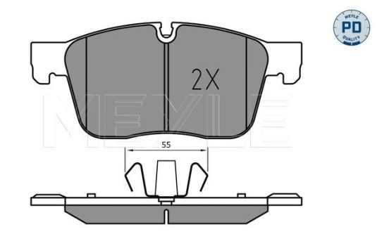 Brake Pad Set, disc brake MEYLE-PD: Advanced performance and design. 025 223 0218/PD