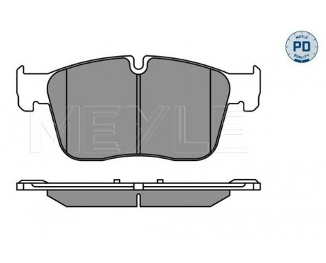 Brake Pad Set, disc brake MEYLE-PD: Advanced performance and design. 025 223 0218/PD, Image 2