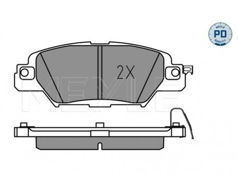 Brake Pad Set, disc brake MEYLE-PD: Advanced performance and design. 025 223 3214/PD