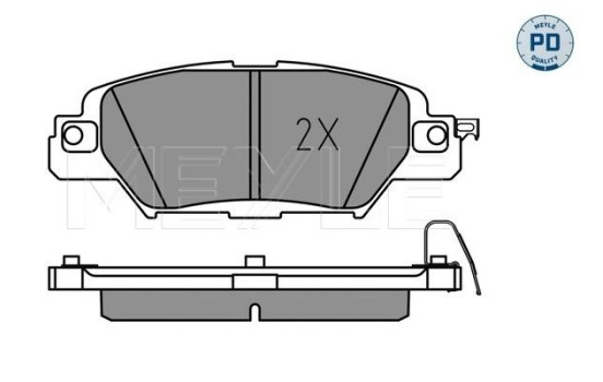 Brake Pad Set, disc brake MEYLE-PD: Advanced performance and design. 025 223 3214/PD