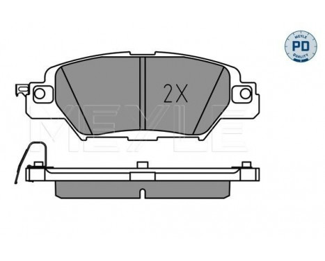 Brake Pad Set, disc brake MEYLE-PD: Advanced performance and design. 025 223 3214/PD, Image 2