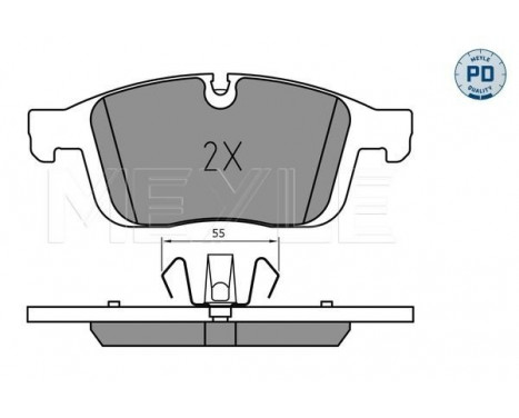 Brake Pad Set, disc brake MEYLE-PD: Advanced performance and design. 025 223 8619/PD
