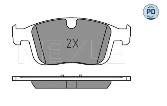 Brake Pad Set, disc brake MEYLE-PD: Advanced performance and design. 025 223 8619/PD, Image 2