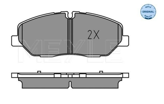 Brake Pad Set, disc brake MEYLE-PD: Advanced performance and design. 025 224 2020/PD, Image 2