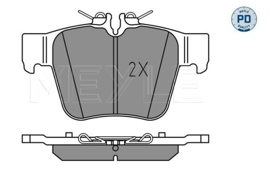 Brake Pad Set, disc brake MEYLE-PD: Advanced performance and design. 025 224 2316/PD
