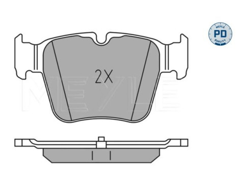 Brake Pad Set, disc brake MEYLE-PD: Advanced performance and design. 025 224 2316/PD, Image 2