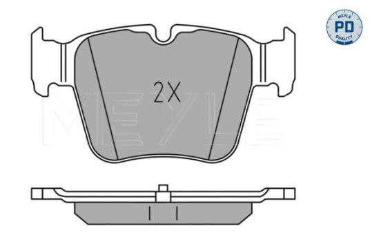 Brake Pad Set, disc brake MEYLE-PD: Advanced performance and design. 025 224 2316/PD, Image 2