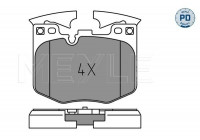 Brake Pad Set, disc brake MEYLE-PD: Advanced performance and design. 025 224 2520/PD