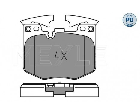 Brake Pad Set, disc brake MEYLE-PD: Advanced performance and design. 025 224 2520/PD