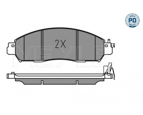 Brake Pad Set, disc brake MEYLE-PD: Advanced performance and design. 025 224 3917/PD