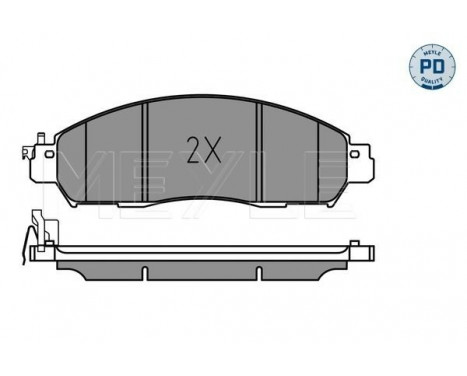 Brake Pad Set, disc brake MEYLE-PD: Advanced performance and design. 025 224 3917/PD, Image 2