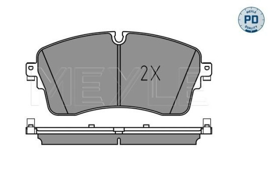 Brake Pad Set, disc brake MEYLE-PD: Advanced performance and design. 025 224 8517/PD, Image 2