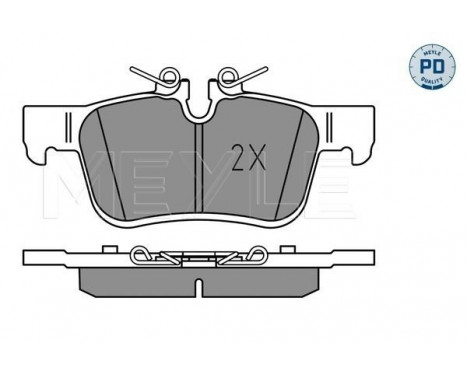 Brake Pad Set, disc brake MEYLE-PD: Advanced performance and design. 025 225 6816/PD